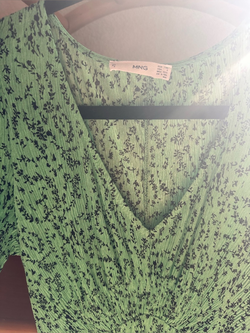 Green Floral Lighweight Dress